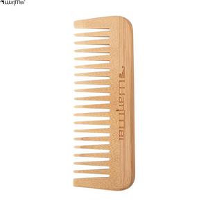Pettine in Legno a Denti Larghi Wanmei, Design a Denti Grandi, Liscio e Arrotondato, Non Danneggia il Cuoio Capelluto, Cura dei Capelli e Acconciatura - Product Image 1