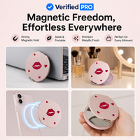FGX M-1 Nouveau support magnétique pour téléphone avec anneau de maintien pour les séries 16 Pro Max/16 Pro/15/14/13/12, pour les amoureux des chiens, mignon