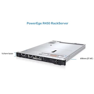 เซิร์ฟเวอร์ Dell R450 8*2.5/4314*1/32G 3200*2/PM1643A 960G SAS*6/BOSS S2+240GM.2*2/HBA355i/IDRAC 9/2*1GB Poweredge Rack Server R450 - Product Image 4