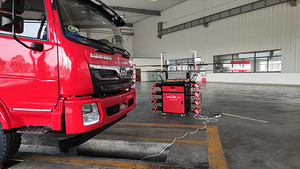 Xe Tải Hạng Nặng bốn bánh liên kết máy tự động với cân bằng bánh xe khí nén và thay đổi lốp bằng tay cho nhà để xe buýt - Product Image 5