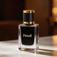 Botol Parfum Kaca Bening 30ml 50ml dengan Tutup Bertekstur Kulit, Ideal untuk Penyimpanan dan Hadiah Parfum Mewah