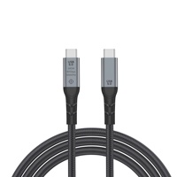 Câble de données USB 5.0 Type-C mâle-mâle 240W 16K60Hz 80 Gbit/s compatible Thunderbolt 4, charge rapide pour ordinateur et iOS