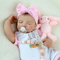 Boneka Bayi Reborn 18 Inci, Mirip Asli, Bahan Vinyl Lembut, Boneka Bayi Baru Lahir Realistis, Mainan untuk Anak, Hadiah, Grosir, Custom
