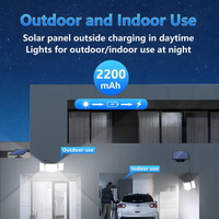 Sensor de movimiento solar que detecta la luz al aire libre IP65 impermeable Reflector de 3 cabezales Luz de seguridad solar de gran angular de 300 grados