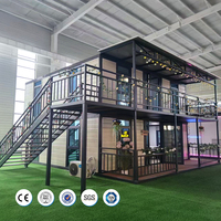 Casa Expandible de 2 Pisos, Fácil de Montar, de 2 a 5 Dormitorios, Moderna, Móvil, Portátil, Prefabricada, Casa Contenedor Expandible de 20/40 Pies