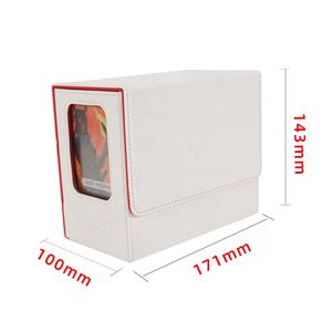 Boîte de rangement pour cartes de jeu de société Torson 200+ PU avec 2 présentoirs pour commandants pour TCG CCG  Gathering League <span class=keywords><strong>Legends</strong></span> avec plateau à dés - Product Image 3