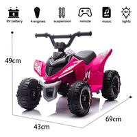 Nouvelle Arrivée Véhicule Tout-Terrain Électrique pour Enfants Quad ATV avec Lumières et Télécommande Vente en Gros Quatre Roues