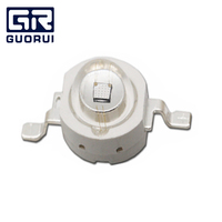 Diode LED UV GUORUI 365/385/395/405nm UVA 405nm, diode LED UV 3W 500mA pour source lumineuse, encre violette, séchage, impression