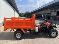 Quad agricole tout-terrain 4x4 avec benne arrière basculante, transmission automatique, véhicule tout-terrain robuste pour l'agriculture