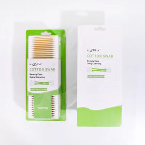 Brotes de algodón de bambú natural de 500 piezas respetuosos con el medio ambiente y biodegradables suaves y cómodos muy útiles - Product Image 4