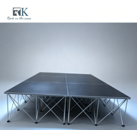 Plateforme de scène pliable légère de haute qualité, scène portable en aluminium pour une utilisation en intérieur et en extérieur, scène portable en aluminium