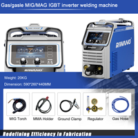 Soudeuse MIG 200P professionnelle MIG/MAG à double impulsion pour soudeuse MIG CO2 en aluminium et acier inoxydable