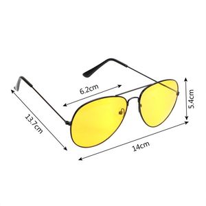 Gafas de Sol de Visión Nocturna de Aleación para Conductor de Automóvil, Personalizadas al por Mayor para Hombre y Mujer, Lentes Amarillas Antideslumbrantes para Conducir de Noche - Product Image 6