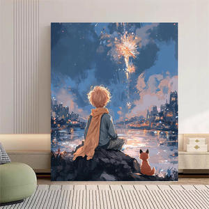 Pintura al Óleo Digital <span class=keywords><strong>Prince</strong></span> Whale, Pintura Acrílica DIY para Pintar a Mano, para Adultos y Niños, Rectángulo sin Marco - Product Image 4