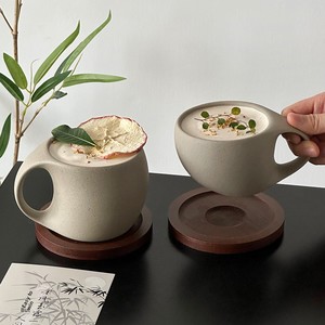 Ensemble tasse à café en céramique et soucoupe, design vintage rétro, tasse à thé de l'après-midi, 200-400 ml, emballage individuel - Product Image 1