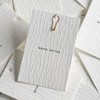Etiquetas Colgantes Personalizadas con Impresión de Serigrafía, Logotipo de Marca, Papel Texturizado Blanco, Cartón, PVC, Cuero, Etiquetas de Precio Reciclables