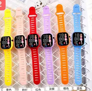 2023 New arrival Y9-2 Fashion Sport Digital Wrist Watch Plastic China Cheap Lady Girls Led Electronic Watch