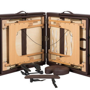 Cama de Fisioterapia Multifuncional de Madera de Haya Resistente, Plegable en Cuatro Partes, Cama de Masaje de Spa, Diseño Americano, Origen China, Venta al por Mayor - Product Image 4