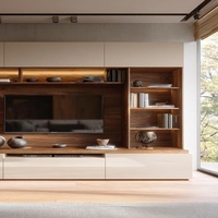 Mueble de TV Moderno Senger con Paneles de Almacenamiento para Sala de Estar, Dormitorio y Uso en Hoteles - Muebles de Madera Personalizables Directo de Fábrica
