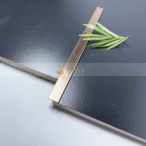 Profilé de carrelage en acier inoxydable pour la décoration des sols, profilé de bordure de carrelage en acier inoxydable en forme de U, profilé de carrelage en acier inoxydable en forme de U - Product Image 4