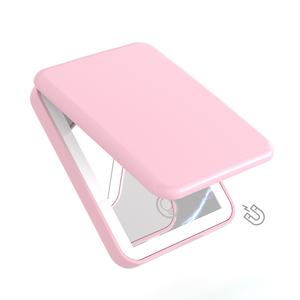 Espejo Cosmético Plegable Mini con 3 Luces LED de Colores, Aumento 2X, Recargable, de Mano, Compacto y de Bolsillo, ¡Gran Venta! - Product Image 4