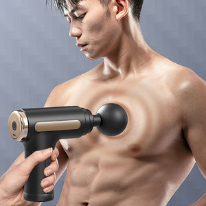 Mini pistola de masaje con carga eléctrica de mano portátil, logotipo personalizado, vibración, máquina muscular de tejido profundo, pistola de relajación Fascial - Product Image 6