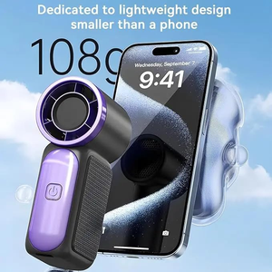 Mini ventilateur portable rechargeable de classe A luxueux avec logo, coffret cadeau - Product Image 2