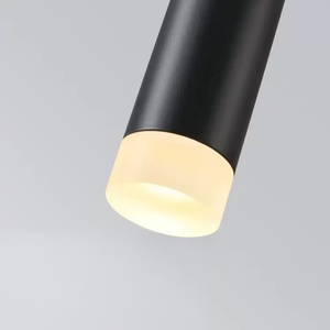 Lámpara de Techo LED Espiral Moderna para Techos Altos, Lámpara Colgante de Techo de Tubo Metálico <span class=keywords><strong>Negro</strong></span> para Vestíbulo de Villa, Escalera, Sala de Estar - Product Image 4