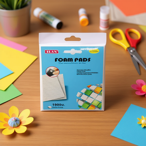 Cuscinetti in Schiuma ILAN 5x5mm, Spessore 1mm, Fogli Adesivi per Progetti Fai-da-Te - Product Image 2