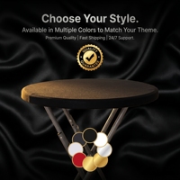 Housse de table extérieure minimaliste en polyester tricoté, couleur unie, avec élastique, personnalisable pour événements de mariage