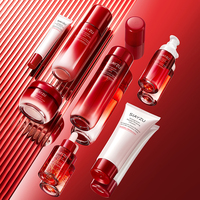 SIAYZU Ensemble de soins de la peau à la grenade rouge Multi-Peptide Vitamine C Hydratant Hydratant Lotion nourrissante Coffret cadeau de soin du visage de luxe
