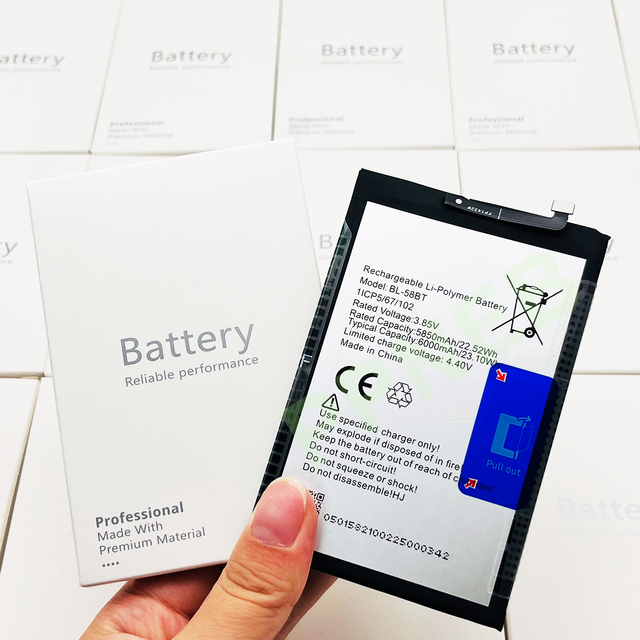 High Capacity BL-58BT 5850mAh Li-ion Phone Battery for Tecno Inifinix Spark 6 A1R Replacement Battery OEM/ODM Manufacturer Price