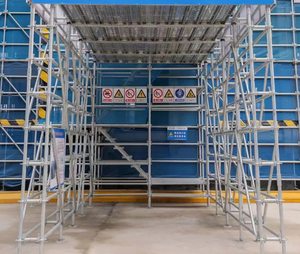 Échafaudage modulaire de Ringlock d'accès d'échafaudage de système de Layher galvanisé par acier réglable - Product Image 3