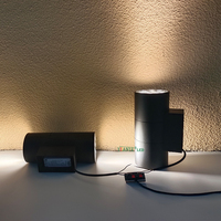 Applique murale extérieure LED en aluminium de style nordique RGB/RGBW DMX, étanche, haute luminosité, contrôle par application/WiFi RF, verre trempé pour couloir
