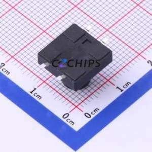 UK-B0262-G9.5-250 Tactile Switch SMD-4P,12x12mm Switch Single Pole Single Throw Round Button 2.5N Vertical Mount - Product Image 2