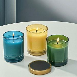 Venta al por Mayor de Frascos de Vidrio Ecológicos con Fondo Redondo para Velas, con Tapa, para Decoración del Hogar - Product Image 2