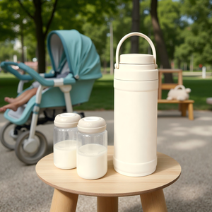 Enfriador de Leche Materna Portátil Moldeado por Inyección con 24 Horas de Frescura, Enfriamiento de 360°, 2 Botellas Libres de BPA para Mamás en Viaje - Product Image 1