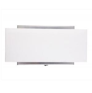 Applique murale longue en acrylique blanc avec finition en métal chromé pour l'éclairage des hôtels, salles de bain, chambres, salons et couloirs - Product Image 6