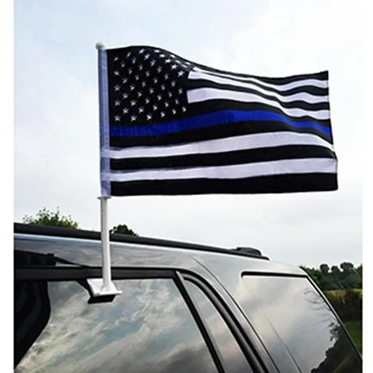 Banderas de ventana delantera para coche, poste personalizado de poliéster para automóvil, venta al por mayor, barato