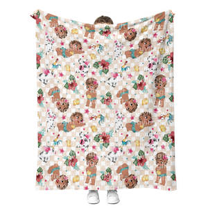 Fábrica al por mayor lindo dibujos animados Anime película mar princesa bebé niñas niños manta <span class=keywords><strong>de</strong></span> franela personalizada <span class=keywords><strong>de</strong></span> alta calidad mantas - Product Image 2