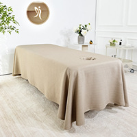 Housse de lit épaisse gaufrée, taie d'oreiller et drap-housse monobloc anti-salissures pour lit de massage et spa de beauté