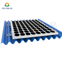 Support solaire en alliage d'aluminium Installation sur le toit Pince de toit debout Pince de montage de module en aluminium Mini Rail