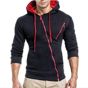 Service OEM, nouveauté, vêtements pour hommes de coupe régulière à manches longues avec fermeture éclair latérale à la mode, sweatshirts à capuche respirants - Product Image 5