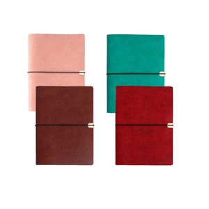 Personalized Custom Leather Hardcover A5/A6 Thread <b>Sewing</b> Bound Planner Diary Journal Notebook with Gift <b>Box</b> Option - Product Image 1