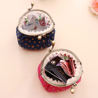 Logo Kustom Bintang Kantong Koin Dompet Wanita Kunci Tas Kosmetik Gesper Clutch Dompet Koin Gesper Snap Penutupan Tas Lipstik