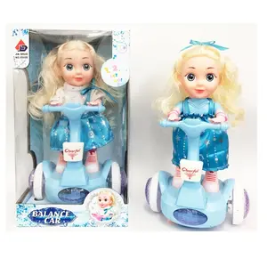 Popular Children Toy Kids Girl Electric Dancing Dolls Balance Car Dolls with music lights