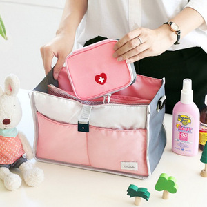 Private Label impermeabile Mini rosa e grigio bambini pronto soccorso per bambini Mini pratico <span class=keywords><strong>Kit</strong></span> vuoto borse piene - Product Image 5