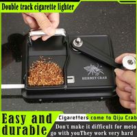 Garantie à vie HERMIT CRAD Double Guide Manuel Noir 5.5/6.5/7.7/8.0mm Cigarette Maker