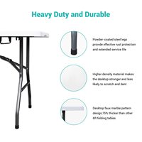 Offre Spéciale mexique table pliante de banquet robuste poignée de transport de 6 pieds table pliante en plastique camping en plein air tables de pique-nique mesa