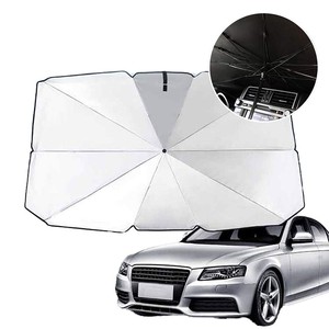 Marco de fibra de vidrio reforzado resistente, parasol <span class=keywords><strong>plegable</strong></span> para coche, parasol para ventana delantera, puerta, parabrisas con Mini características, uso en la <span class=keywords><strong>playa</strong></span> - Product Image 1